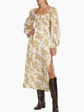 Free People Jaymes Floral Midi Dress